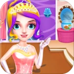 princess cleaning haunted castle android application logo